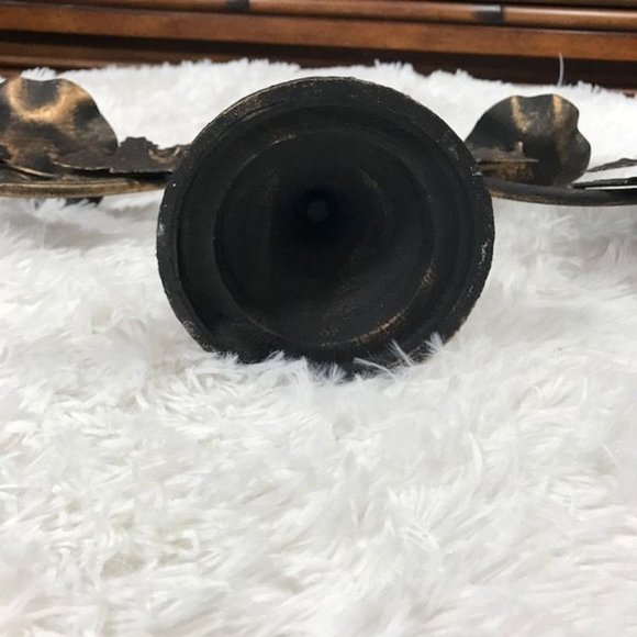 Rustic Bronze Metal Grapevine Candelabra - Picture 11 of 12